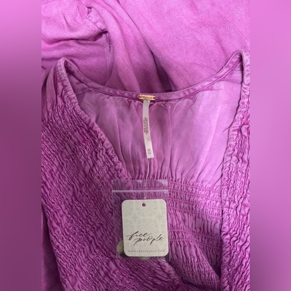 Free People String of Hearts Maxi Dress in Pink Size XS - Picture 4 of 11